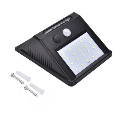 China IP65 20leds Outdoor Waterproof Solar Garden Wall Lamp Motion Sensor Solar Wall Light Outside Led Solar Light For Garden Cheap Price for sale