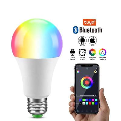 China A70 Tuya Smart LED Light Bulb E27 E26 B22 RGBCCT Dimmable Light Bulb AC85-265V 10W RGBCW Residential RGB+Warm white+White for sale