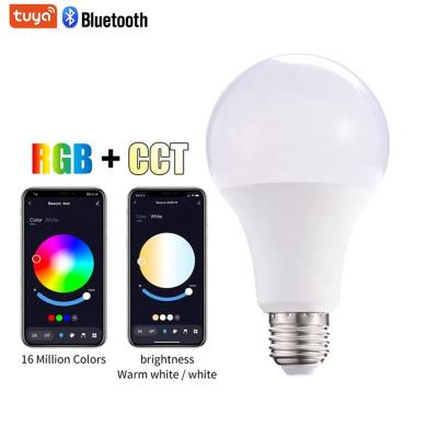 China AC85-265V Tuya Smart LED A60 A70 RGBCCT Dimmable Bulb 10W RGB+CCT Residential Cordless Bulb E27 E26 B22 for sale