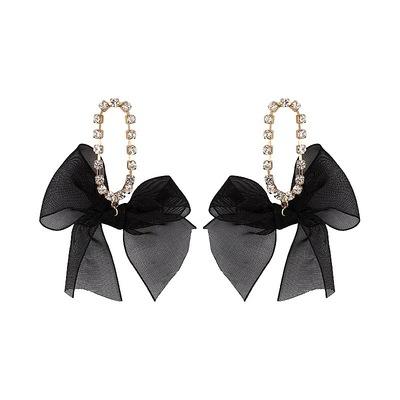 China 2021 Trendy fashion prom shinning blingbling earrings for women black stud earrings for sale