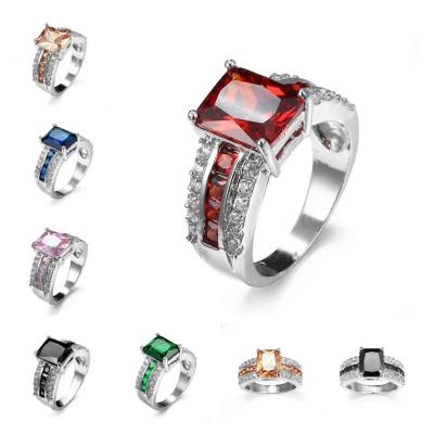 China Creative Jewelry Ring With Gemstone Custom Wholesale Ruby Ring For Men from Copper Square Zircon for sale