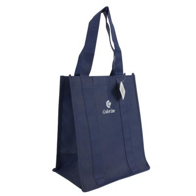 China Wholesale Custom Logo Printed Nonwoven Tote Shopping Bag Handled Grocery Bags From Non Woven Manufacturer for sale