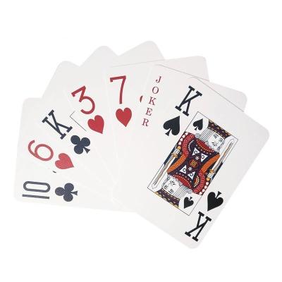 China Custom Advertising Gift Paper Cards Table Game Paper Casino Playing Poker Cards With Logo Printing for sale