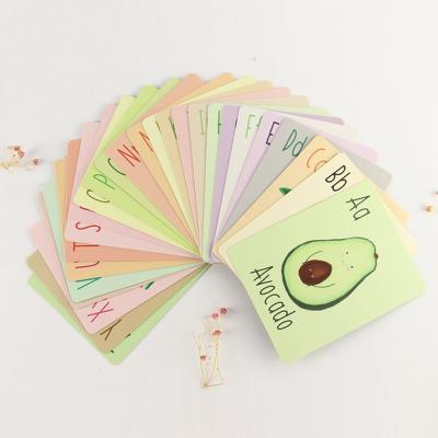 China OEM Custom Paper Kids Baby Learning Study Card Custom Logo Printed Kids Educational Toys Flash Cards for sale