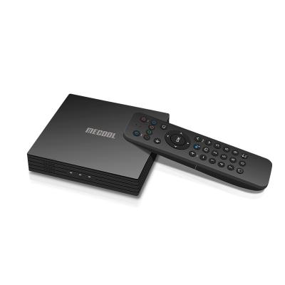 China 30fps or lower box Android 10 Mecool KT1 DVB T2/T/C 4K Terrestrial TV Google Certified 2G+16GB 2T2R Dolby Master Video Set Top Box Dual Wifi for sale