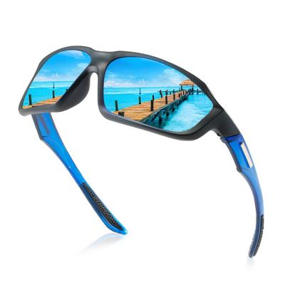 China Fashion Sunglasses 2022 Fashion Lenses Mount Frame Full Rim Lenses Logo Fish Manufacturers Custom Design Red Green Men Polarized Sports Sunglasses for sale