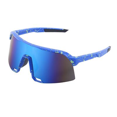 China Fashion Glass Recycling Men Shape Glass Shade Sports One Piece Ladies Goggle With Glasses Frame Brand Mount Sunglasses for sale