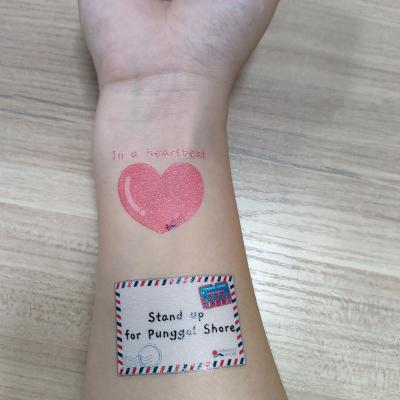 China Temporary High Quality Fashion Body Arm Washable Tattoos  Temporary Custom Letters Tattoo Sticker Kids for sale