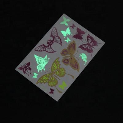 China Temporary China Manufacturers Water Transfer Body Tattoos Luminous Fluorescent Party Temporary Neon Tattoo for sale