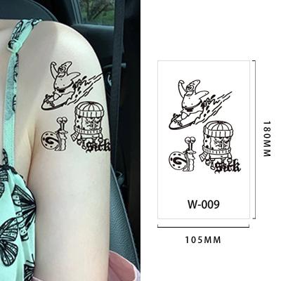 China Temporary Juice Ink Semi Permanent Tattoo Men Women Leg Tattoos Stocking Non-toxic Waterproof Temporary Long Lasting Tattoo for sale