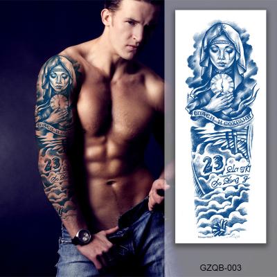 China Temporary Latest design removable juice tattoo sticker man women water transfer semi permanent temporary tattoos for full arm for sale