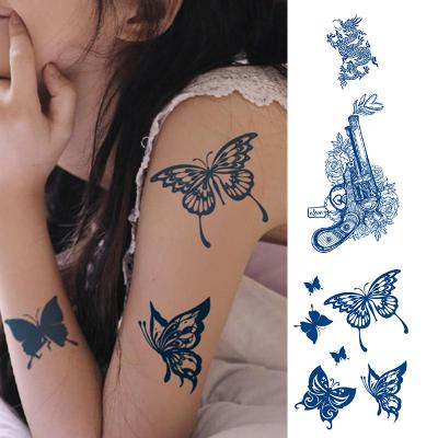 China Temporary Wholesale Custom Temporary Tattoo Manufacturer Small Pattern Waterproof Long Lasting Semi Permanent Tattoo for Men for sale