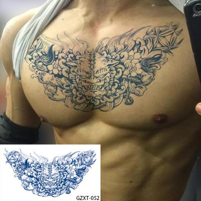 China Temporary Customized Long Lasting Temporary Body Breast Chest Back Stickers Herbal Juice Fake Tattoos Waterproof for sale