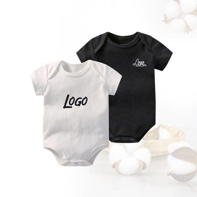 China Organic Cotton Edge/Double-needle/100% Organic Cotton Baby Clothes Shoulder Lap Evelope Baby Rompers Custom Logo Newborn Clothes Wholesale Newborn for sale