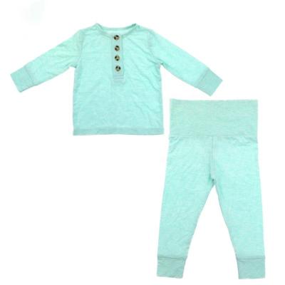 China Wholesale Custom Breathable Long Sleeve Soft Breathable Kids Bamboo Pajamas Set for sale