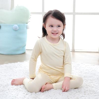 China Wholesale Custom Breathable Soft Long Sleeve Bamboo Squishy Baby Pajama Sets for sale