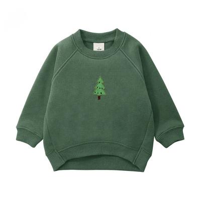 China Wholesale Custom Embroidery Winter Anti-shrink Autumn Thick French Terry Boys Sweatshirts For Kids for sale