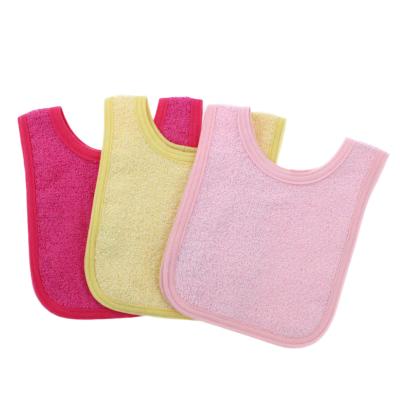 China Wholesale Custom Baby Bamboo Terry Bibs Set Antibacterial Baby Food Bib for sale