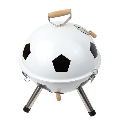 China New Height Adjustable Ball Stove Outdoor Mini Portable Spherical Charcoal Grill GRILL Football Camping Small Stove for sale