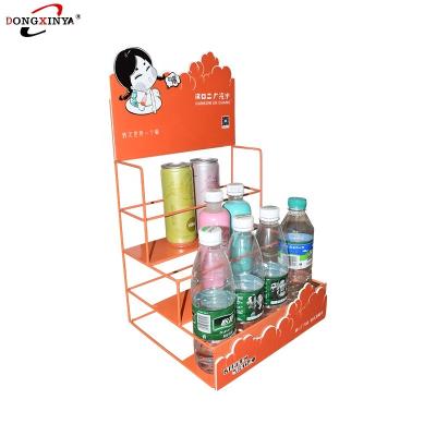 China Supermarket Snacks Hanging Shelf Rack With Brand And Price Rack Pop Up Metal Display Racks for sale