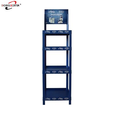 China Detachable Display Logo Printing Plastic Display Rack Custom Supermarket PVC Shelf Plastic for sale