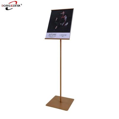 China Supermarket Factory Direct A3 A4 Metal Billboard KT Board Display Stand Poster Rack for sale