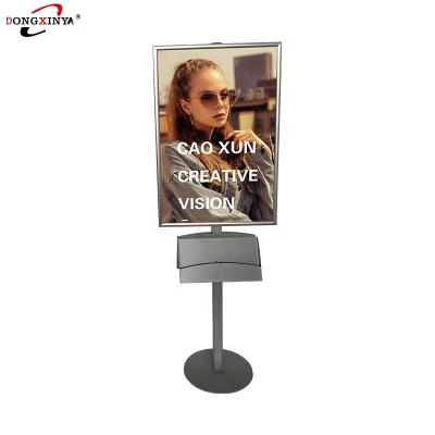 China Product Description Aluminum Alloy Vertical Display Stand Card Supermarket Two Sides Billboard Guide Sign Price Information for sale