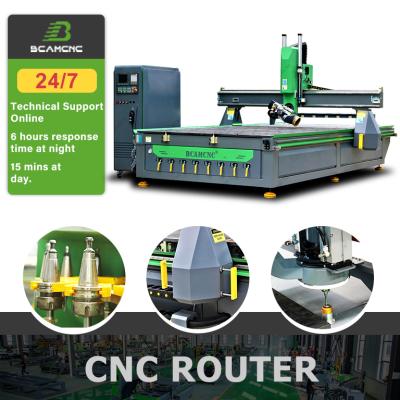 China BCAMCNC 4 Axis MDF CNC WOOD ACRYLIC ALUMINUM CNC Router Machine Auto Tool Changer for CNC Router Wood Cutting Tools CNC woodworking cut router machine for sale