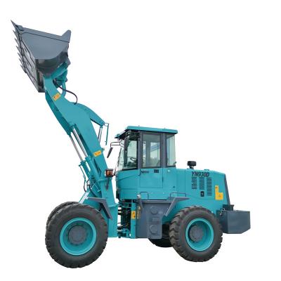 China Garment Shops 3ton 4WD Loader Forklift Farm Micro-Engineering Sand and Gravel Hydraulic Diesel Small Grab Bulldozer for sale