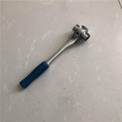 China Cr_V Double Pice Bass Plug Ratchet Wrench Plastic Sheath Quick Delivery Handle for sale