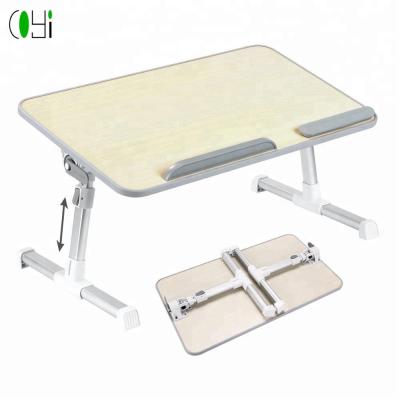 China LAPTOP DESK Adjustable Height Hot Selling Office Laptop Studying Table Desk Bed Table for sale