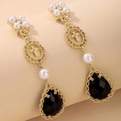 China New Trendy Korean Shiny Jeweley Party Gift Shell Rhinestone Earring Fashion Crystal Drop Earrings For Women heart for sale