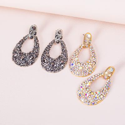 China Unique Office/Career Vintage Drop Earrings For Women Handmade Crystal Statement Dangle Drop Earring Jewelry Accessories for sale