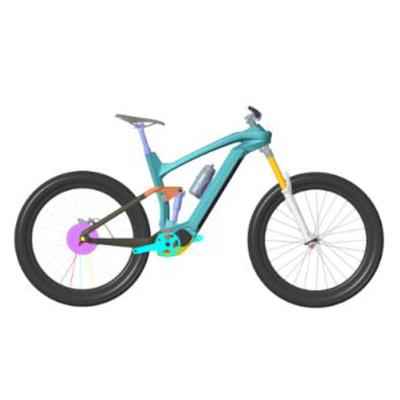 China 27.5ER Mountain Bikes 27.5ER E-Fatbike Fatbike Enduro MTB E Bike Full Carbon Fat Bike Full Fiber Suspension Electric Mountain Bikes for sale