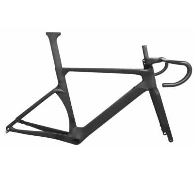 China Road Bikes AIR Disc Road Bike Frame Full Carbon Fiber Road Bicycle Frame 140mm Disc Brake Bike Frame for sale