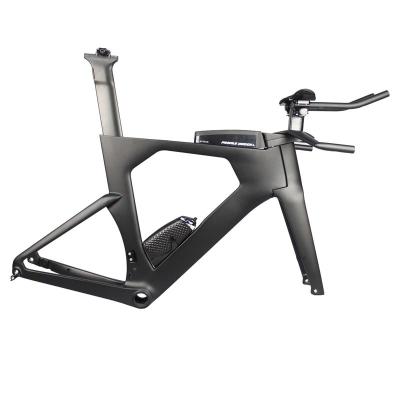 China Road Bikes High Quality Full Carbon T700 Triathlon Bike Frame, Disc Brake Time Trail Bicycle Carbon Frame for sale