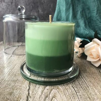 China Wholesale Home Decoration Aromatherapy Candles Glass Jar Custom Round Scented Candle Jar for sale