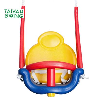 China Colorful Outdoor Play Baby 3-in-1 Outdoor Swing Chair With Rope for sale