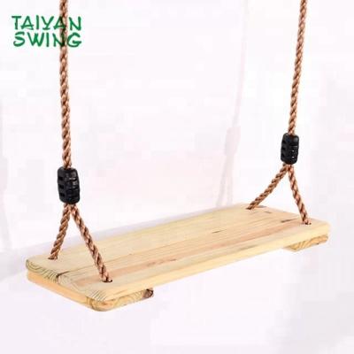 China Outdoor Wooden Play Tree Swing Seat Outdoor For Kids for sale