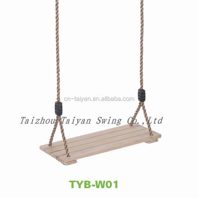 China Outdoor Furniture Wooden Swing Seat With Rope for sale