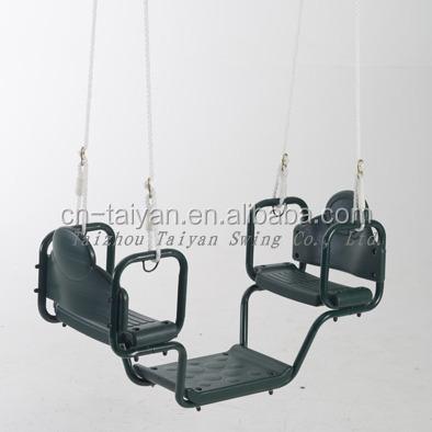 China Outdoor Furniture Outdoor Face To Face Glider Two Swing Seat For Kids for sale