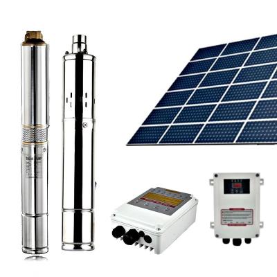 China Off Grid Solar Power System Solar Borehole Pump DC Centrifugal Pump 1.25 for sale