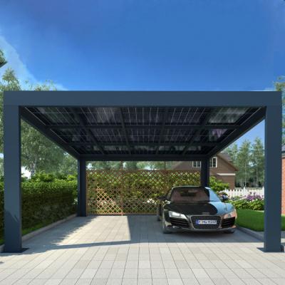 China Household Commercial Carbon Steel Steel Structure Painted Outdoor Solar Car Parking Lot 5 Parking Lots Parking Rack System for sale