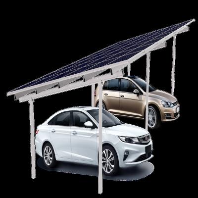 China 10kw parking lot installation system solar parking shed solar waterproof parking lot roof TSP-F-XX-AL for sale