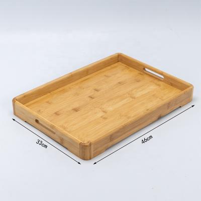 China Eco-Freindly OEM Custom Natural Bamboo Restaurant Serving Tray for sale