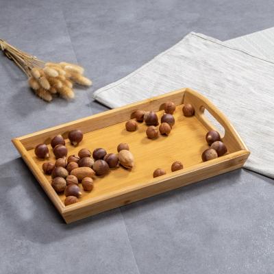 China Wholesale Eco-Freindly Wooden Tray Tray Large Bamboo Serving Set for sale