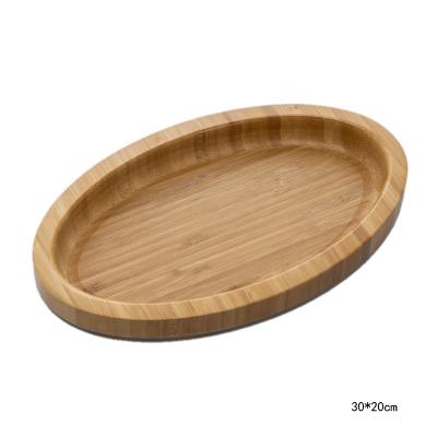 China Eco-Freindly Wholesale Customized By Manufacturers Hot Sale Bamboo Wood Oval Trays --30*20CM for sale