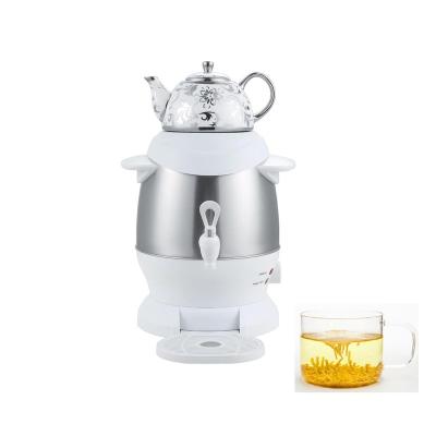 China Keep Hot Stainless Steel Electric Kettle Wholesale Boiler Hot Water Maker Automatic Tea Maker Teapot 4L+1L Turkey for sale