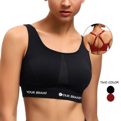 China New Custom High Impact Private Label Sports Bra Breathable Listing Seamless Sports Bra Ladies for sale