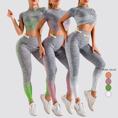 China Super Faddish Anti-Static Yoga Pants Set High Waist Fitness Sport Suit Women for sale